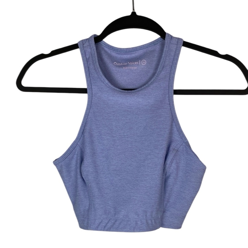 Outdoor voices long line sports crop